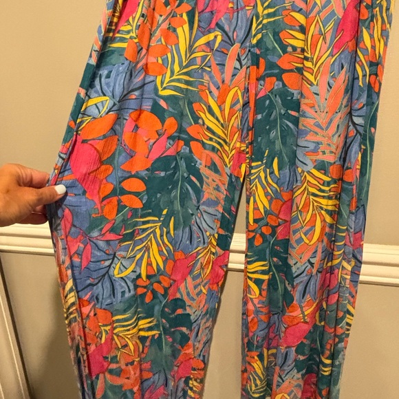 Women's Kona Sol Hawaiian Beaxh Cover Up Wide Leg Pants - Size Small NWOT - Picture 8 of 12
